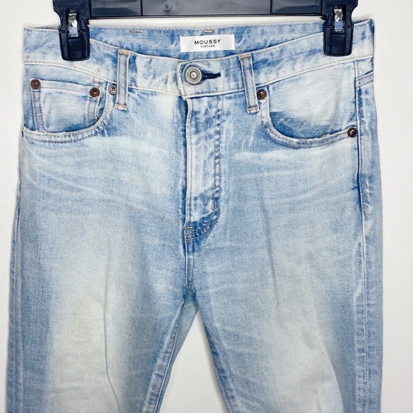 Moussy Vintage Hillrose distressed skinny jeans in light blue size 26 - Picture 5 of 16